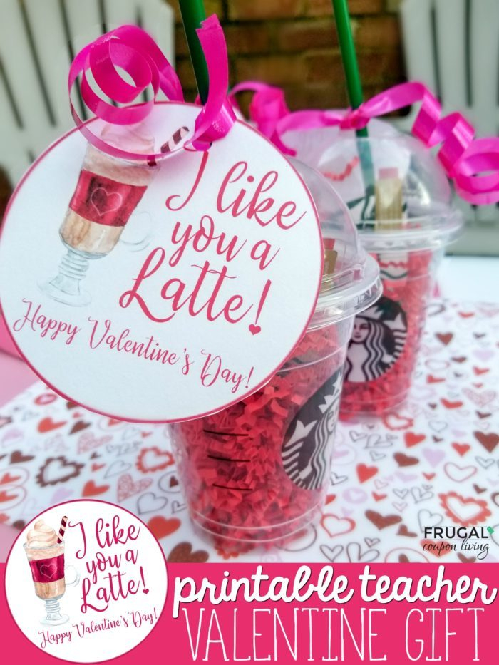 Paper Party Kids Coffee And Lattes Valentine Gift Tag Printable For