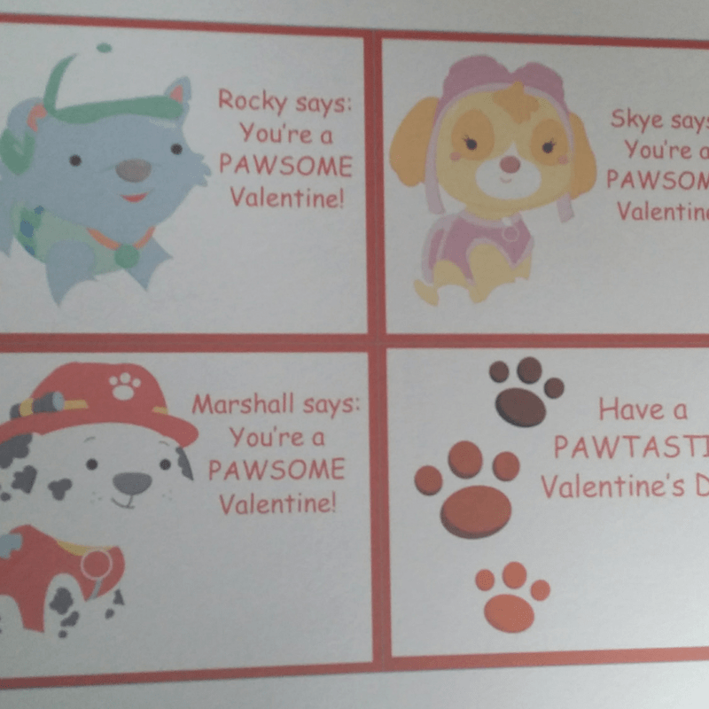 Paw Patrol Free Printable Printable Valentine Cards Printable Templates