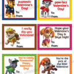 Paw Patrol Inspired Printable Valentines Day Cards