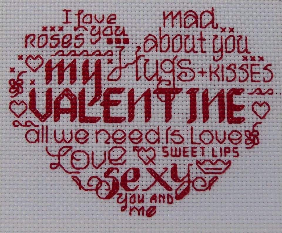 Pin On Cross Stitch Valentine s