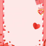 Pink Romantic Border 520 Valentines Day Poster Background Wallpaper