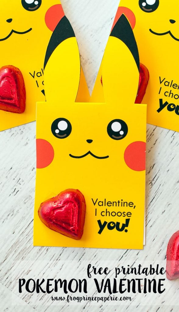 Pokemon Valentine Cards Printable