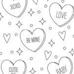 Pop Art Valentine Coloring Page