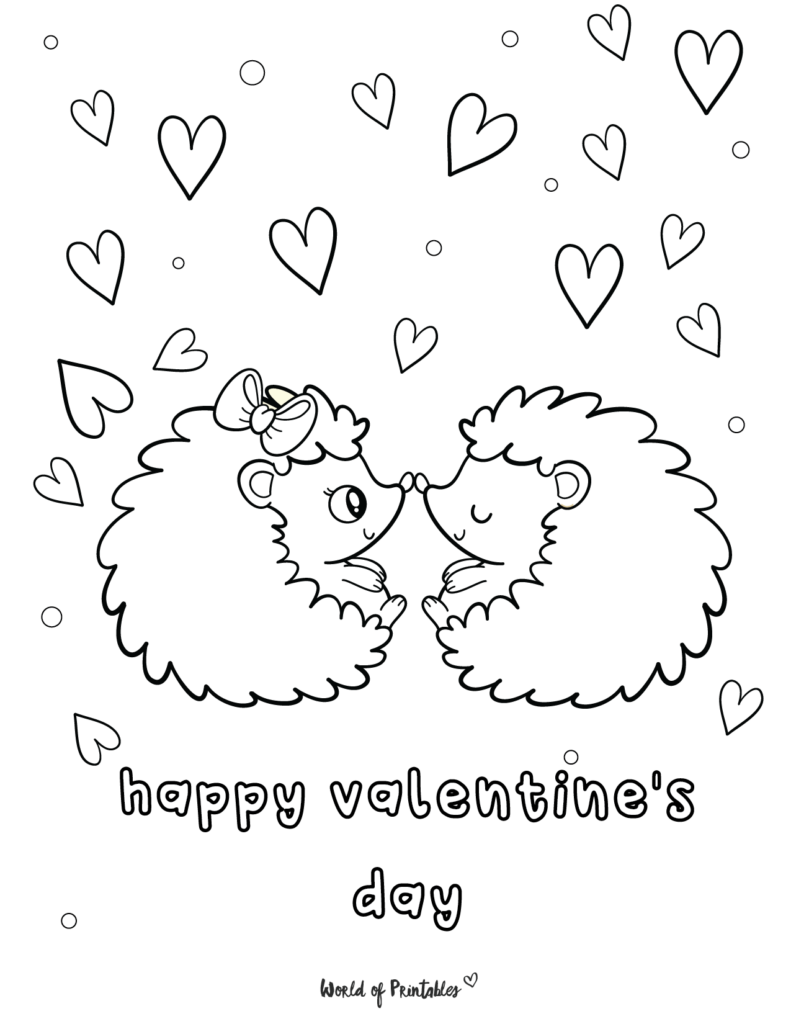 Pop Art Valentine Coloring Page