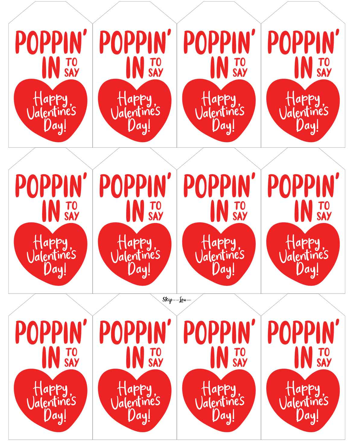 Pop It Printable Valentine Cards Skip To My Lou