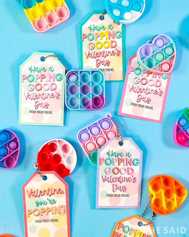 Pop It Valentine Printable