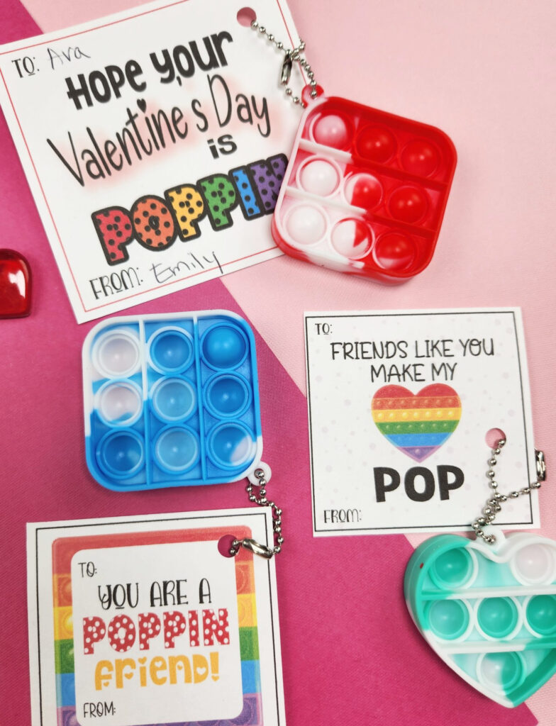 Pop It Valentines Printable