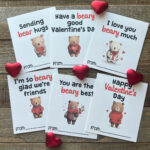 Printable Bear Valentine s Day Cards For Kids Classroom Valentines