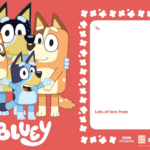 Printable Bluey Valentines Cards