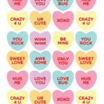 Printable Candy Heart Phrases