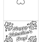 Printable Foldable Valentine Cards To Color