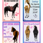 Printable Horse Valentines Day Cards The Gingerbread Pony