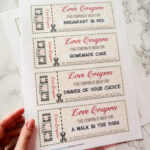 Printable Love Coupons Easy Customizable Valentine s Day Gift