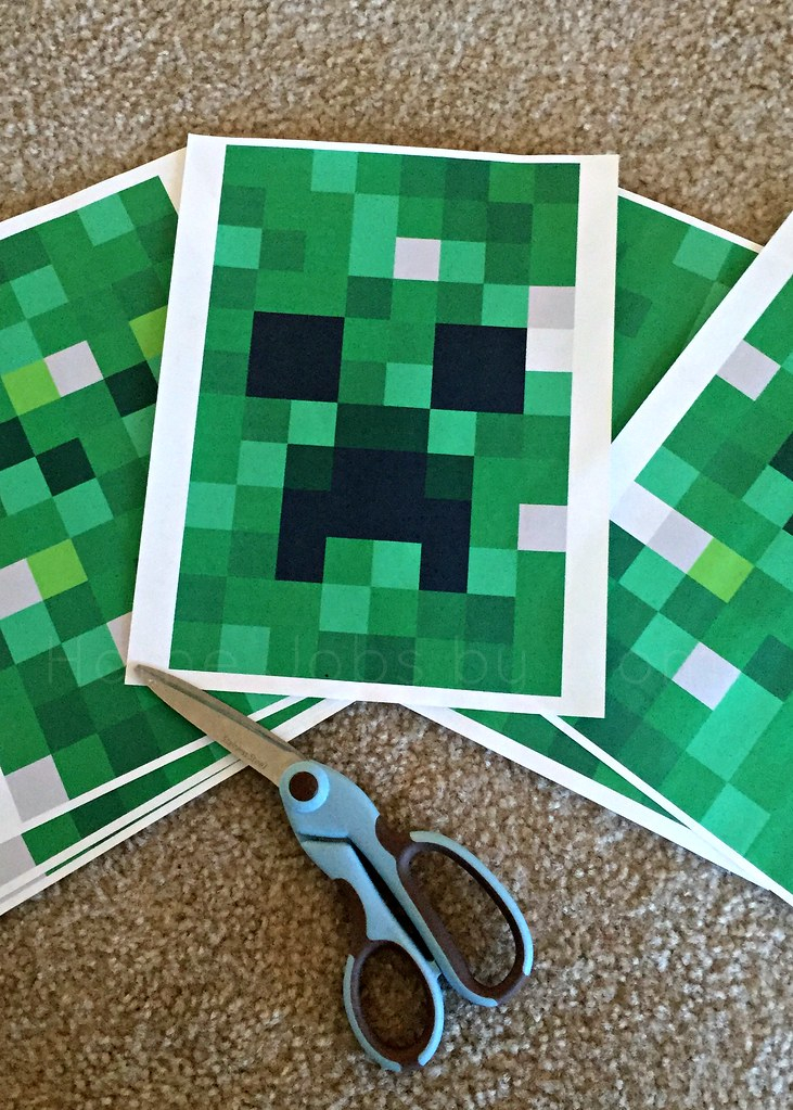 Printable Minecraft Valentine Box