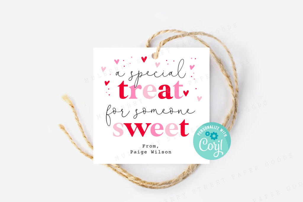 Printable Special Treat For Someone Sweet Valentine s Day Etsy