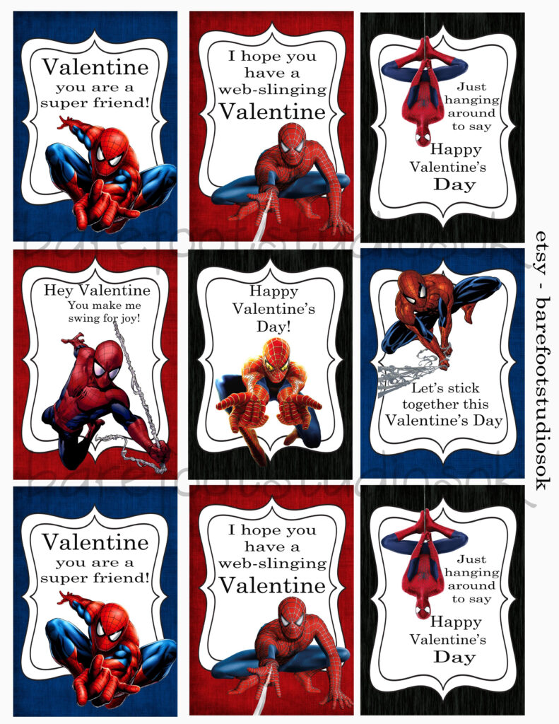 Printable Spiderman Valentines Printable Word Searches