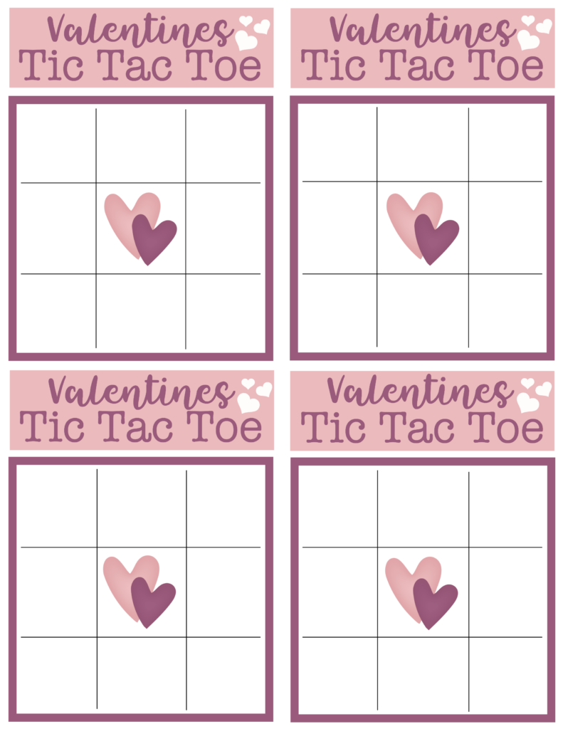 Printable Tic Tac Toe