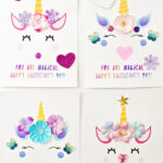 Printable Unicorn Valentine Cards For Kids