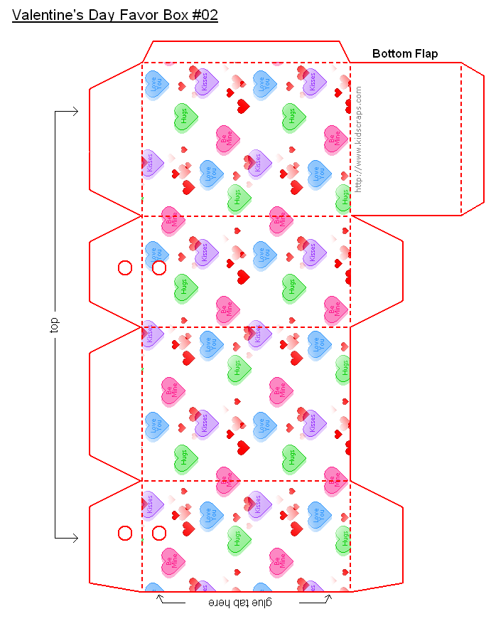 Printable Valentine Box Templates