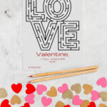 Printable Valentine Card You Amaze Me Valentine 4x6 Instant Download