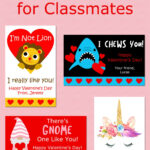 Printable Valentine Cards For Classmates Printable Valentines Day