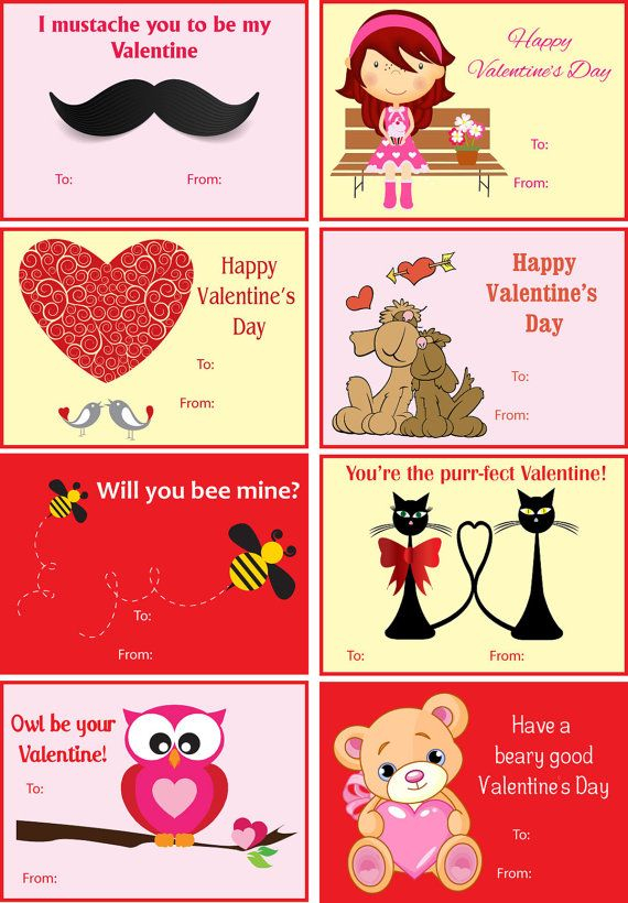 Printable Valentine Cards For Kids