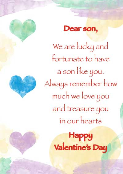 Printable Valentine Cards For Son And Daughter