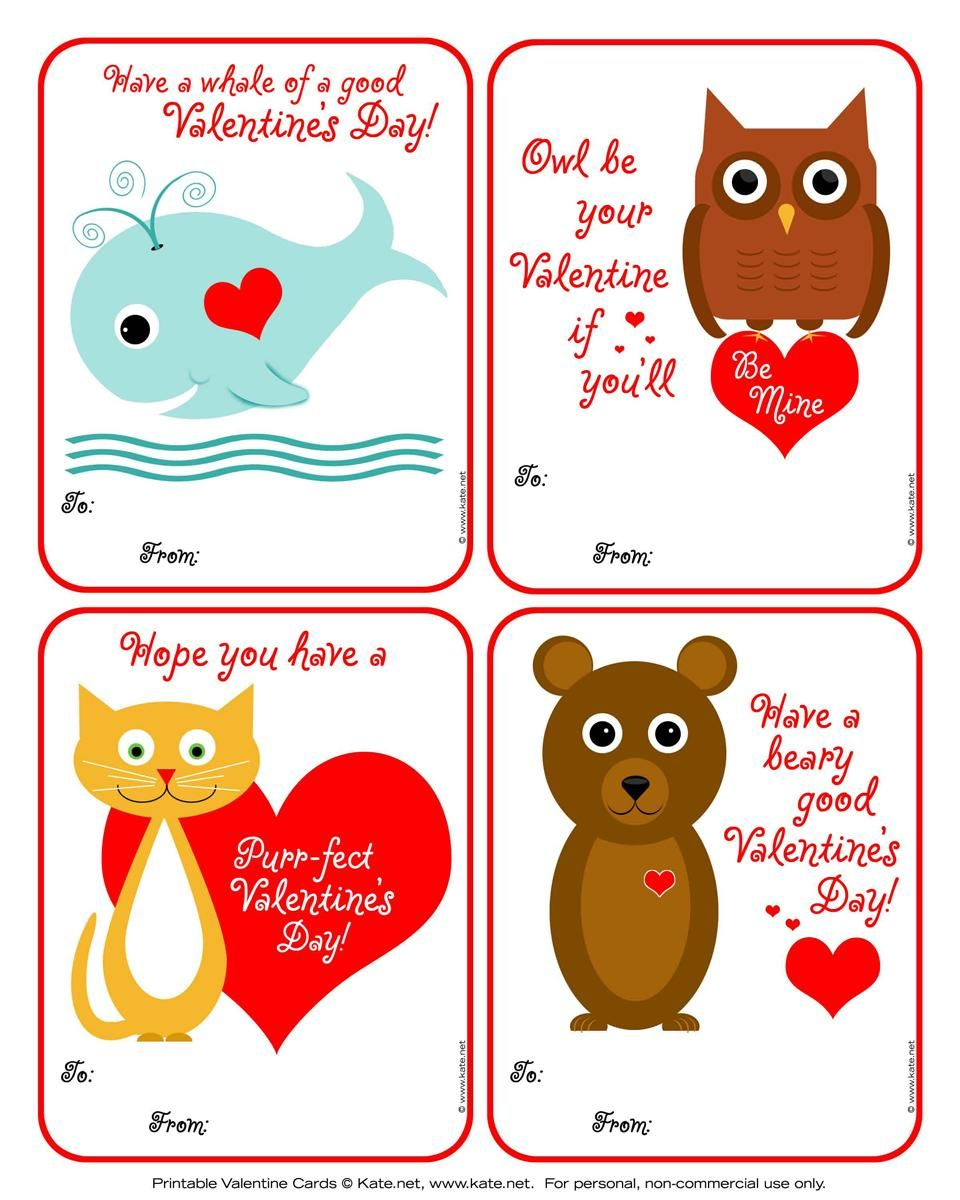 Printable Valentine Cards For Students