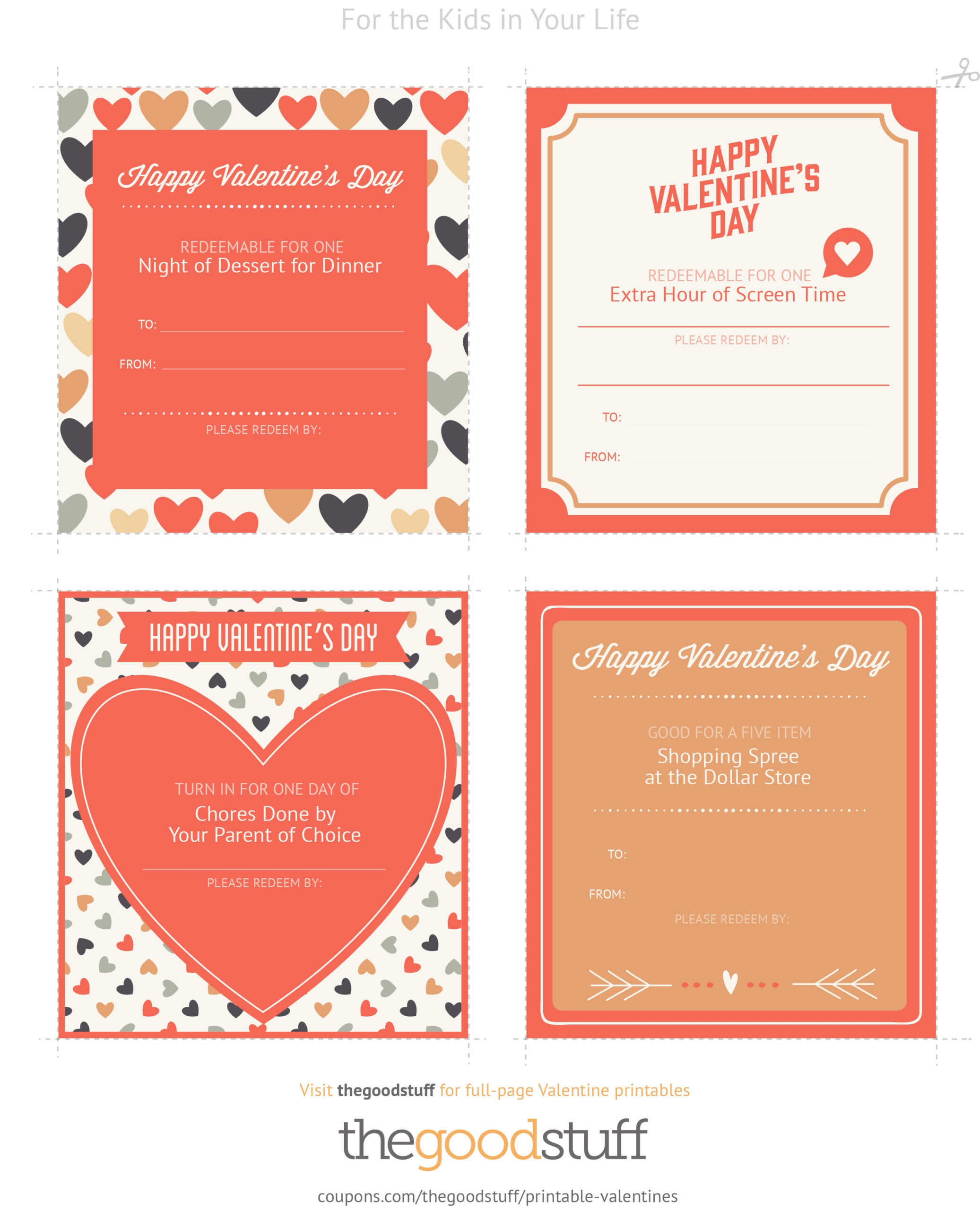 Printable Valentine Coupons