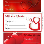 Printable Valentine Gift Certificate Template Free Printable Templates