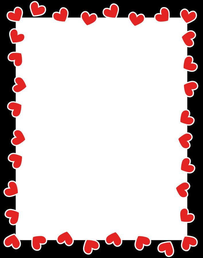 Printable Valentine Paper Border Design Free Download And Print For You