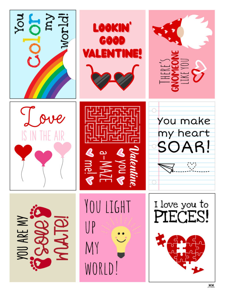 Printable Valentine s Day Cards 100 Free Printables Printabulls