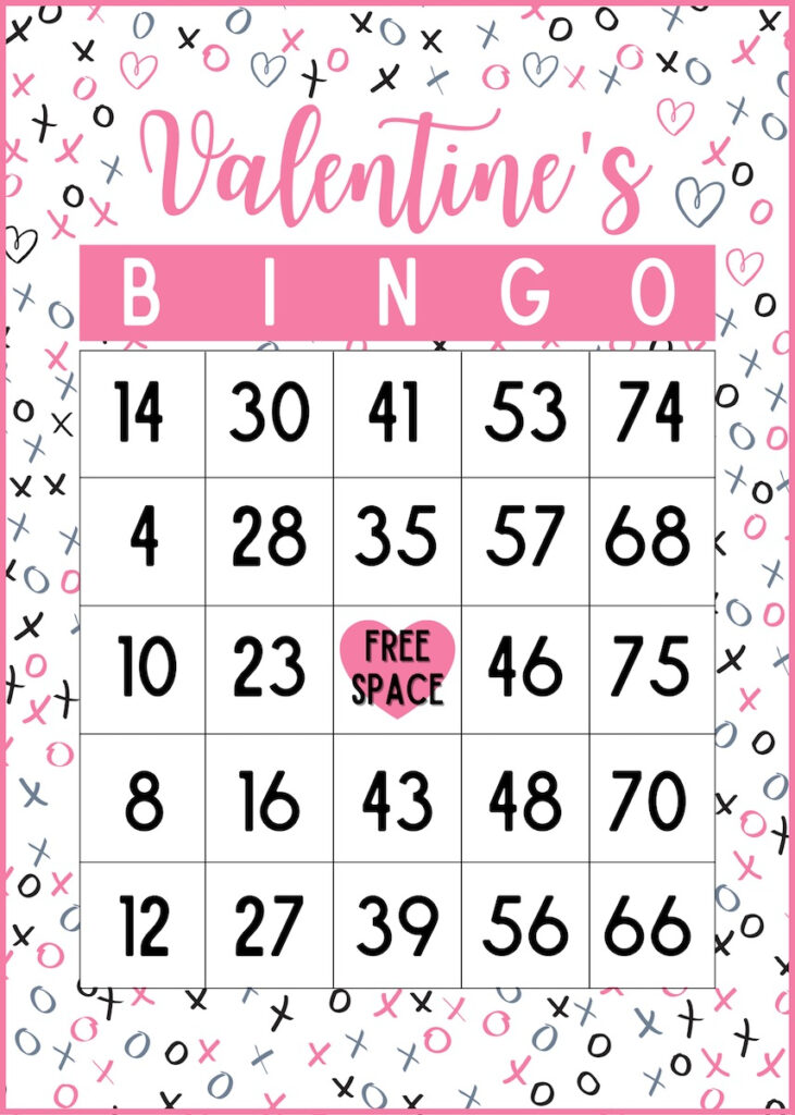 Printable Valentines Day Bingo Prntbl concejomunicipaldechinu gov co