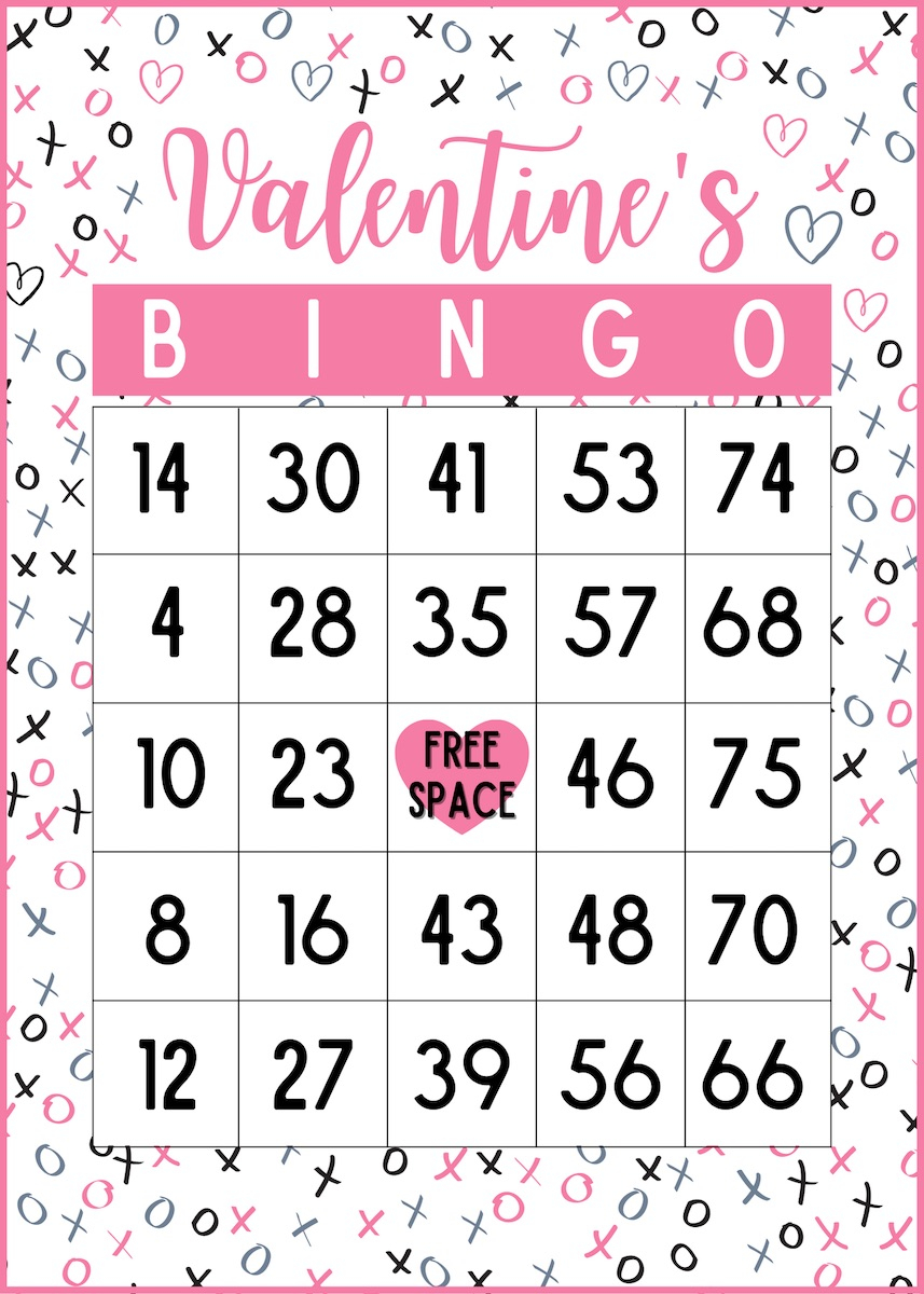 Printable Valentines Day Bingo Prntbl concejomunicipaldechinu gov co