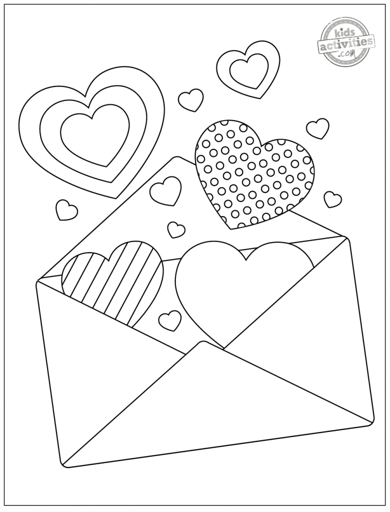 Printable Valentines Day Cards Best Coloring Pages For Kids Aidan