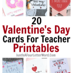 Printable Valentines From Teacher To Student