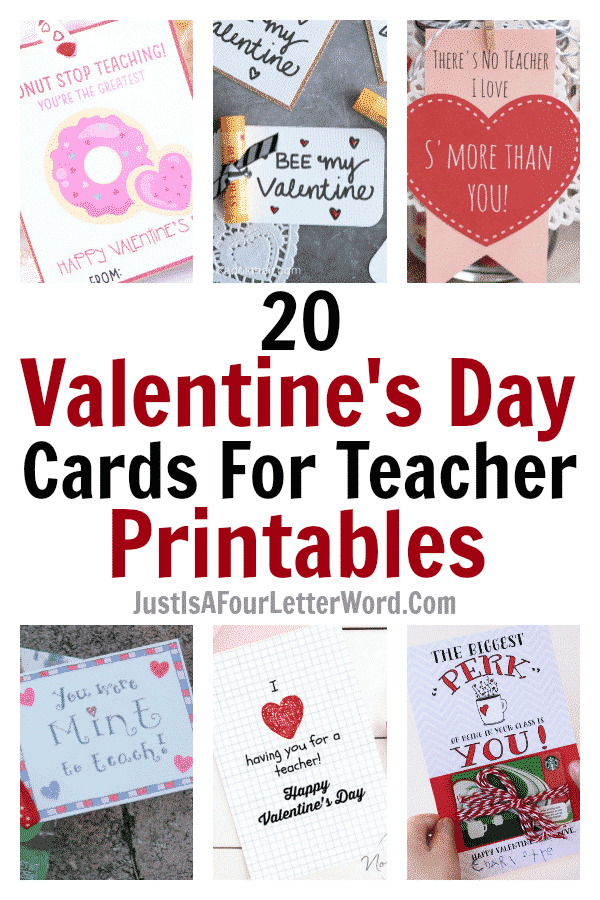 Printable Valentines From Teacher To Student