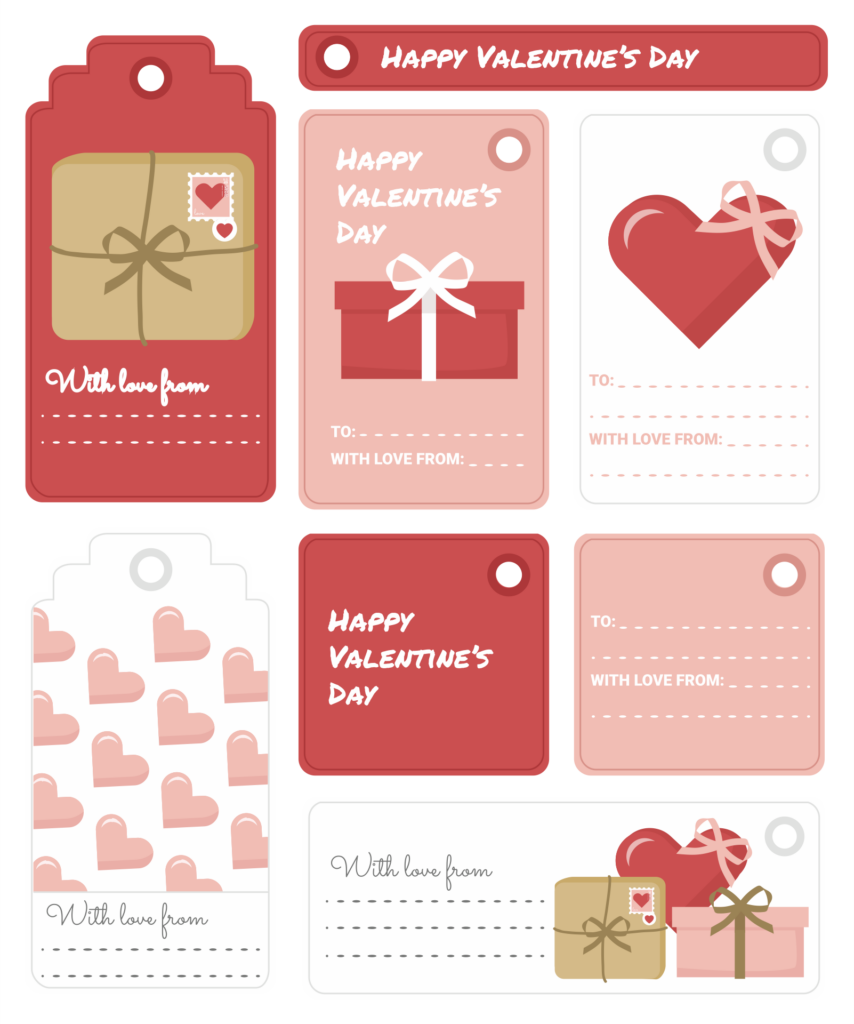 Printable Valentines Gift Tags