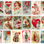 Printable Vintage Valentine Cards