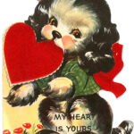 Printable Vintage Valentine Cards