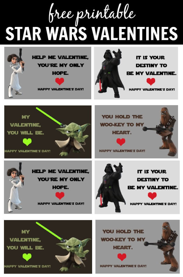 Star Wars Printable Valentines