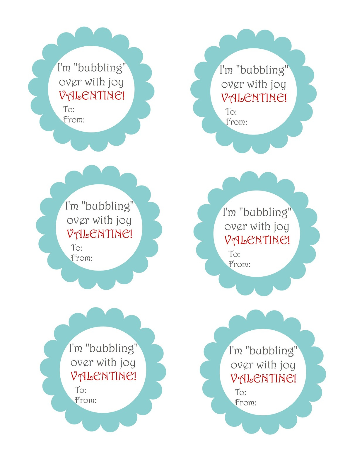 Sugar Baby Boutique Last Minute Bubble Valentines Free Printable 