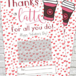 Thanks A Latte Free Printable Valentine Bmp online