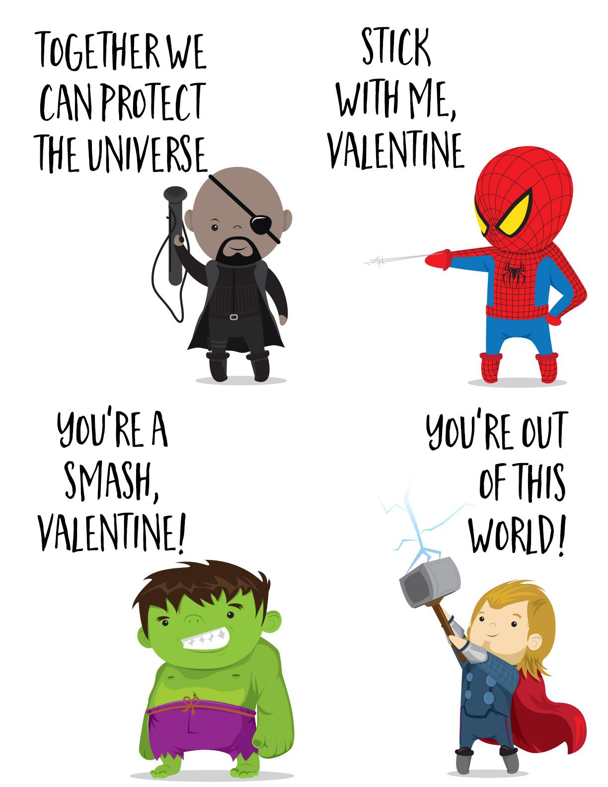 The Avengers Super Hero Valentines Day Cards For Kids Our Handcrafted 