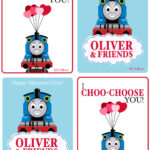 Thomas The Train Custom Valentine s Day Card PRINTABLE