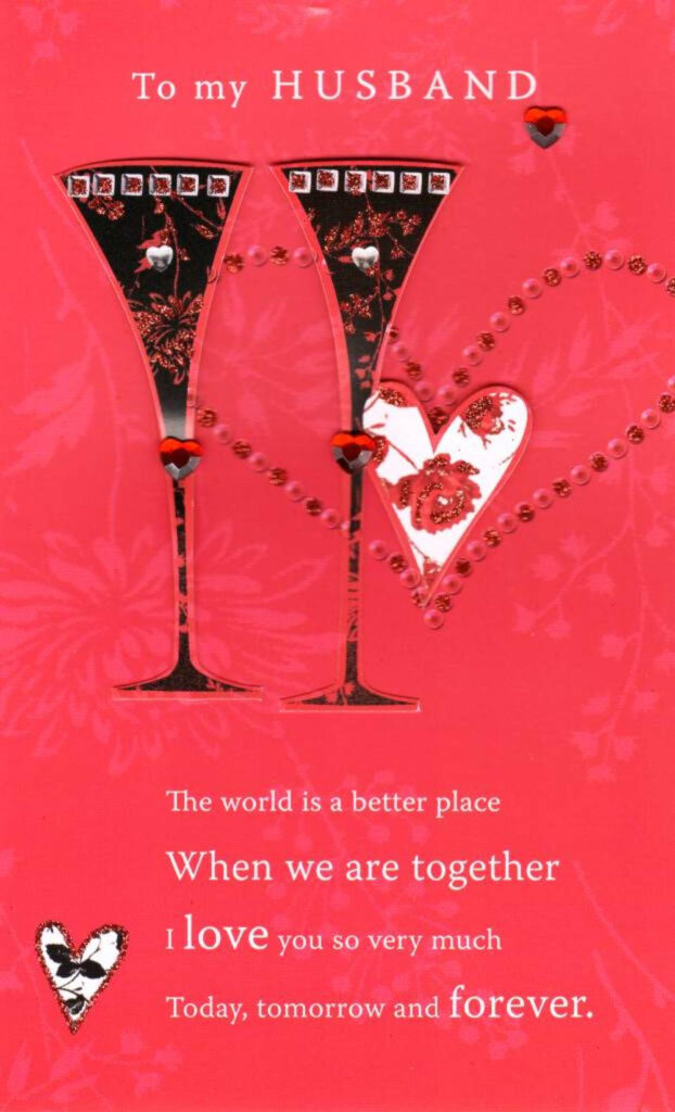 To My Husband Lovely Valentine s Day Card Cards Love Kates