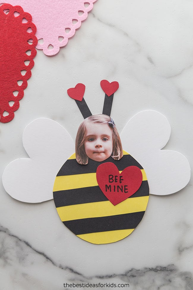 Valentine Bee Craft with Free Printable The Best Ideas For Kids