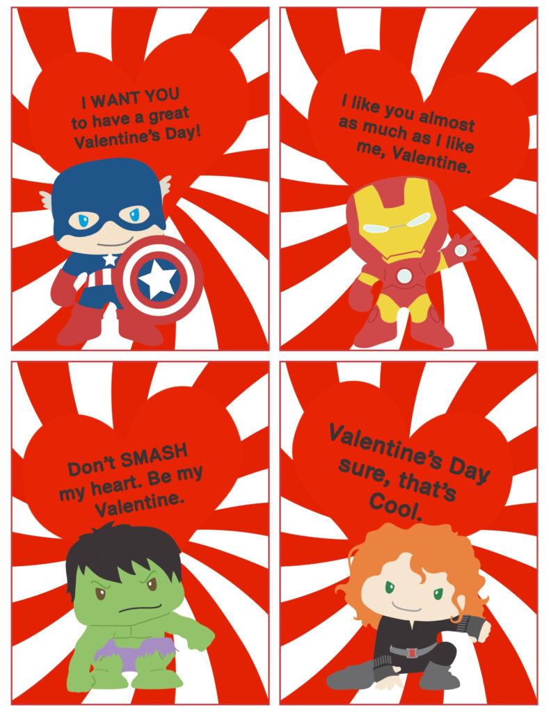 Valentine Cards For Boys 10 Free PDF Printables Printablee