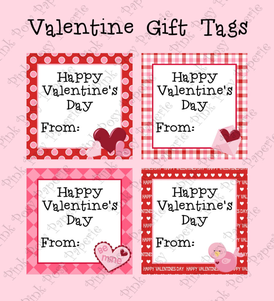 Valentine Gift Tags Free Printable