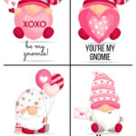 Valentine Gnome Printable